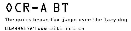 OCR-A BT.ttf