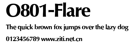 O801-Flare.ttf字體轉換器圖片