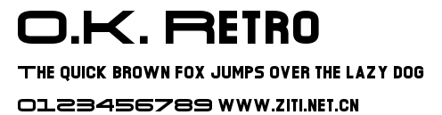 O.K. Retro.otf字體轉換器圖片