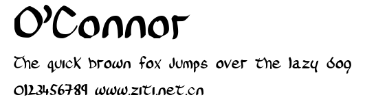 O'Connor.ttf字體轉換器圖片