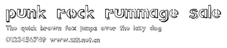 punk rock rummage sale.ttf