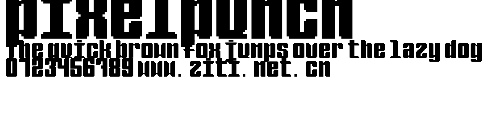 pixelpunch.ttf字體轉換器圖片