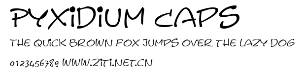 Pyxidium Caps.ttf字體轉換器圖片