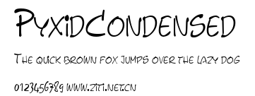 PyxidCondensed.ttf字體轉換器圖片