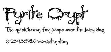 Pyrite Crypt.ttf字體轉換器圖片
