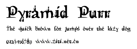 Pyramid Purr.ttf字體轉換器圖片