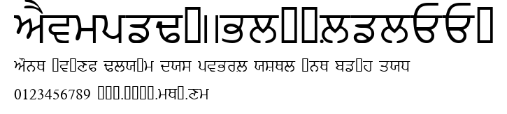 PunjabiAmritsarSSK.ttf字體轉換器圖片