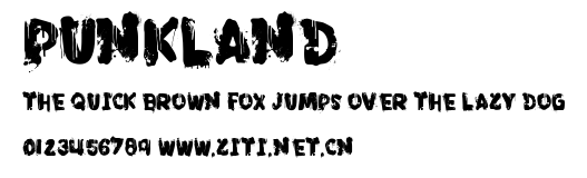 PunkLand.ttf字體轉換器圖片