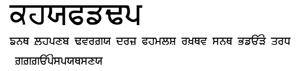 Punjabi.ttf字體轉換器圖片
