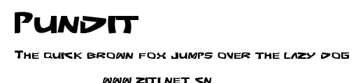 Pundit.ttf字體轉換器圖片