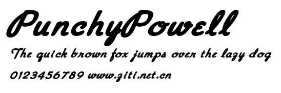 PunchyPowell.ttf字體轉換器圖片