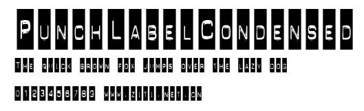PunchLabelCondensed.ttf字體轉換器圖片