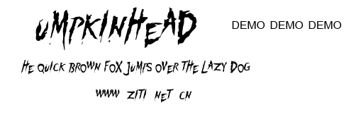 Pumpkinhead DEMO.ttf字體轉換器圖片