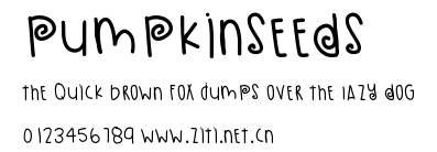 PumpkinSeeds.ttf字體轉換器圖片