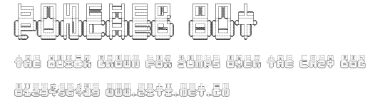 Punched Out.ttf字體轉換器圖片