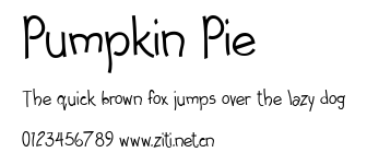 Pumpkin Pie.ttf字體轉換器圖片