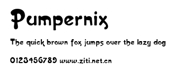 Pumpernix.ttf字體轉換器圖片