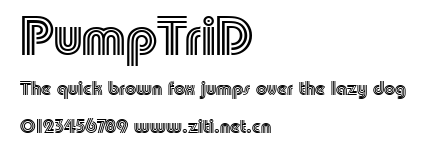 PumpTriD.ttf字體轉換器圖片