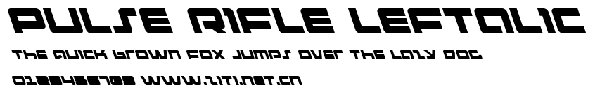 Pulse Rifle Leftalic.ttf字體轉換器圖片