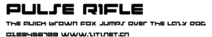 Pulse Rifle.ttf字體轉換器圖片