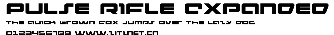 Pulse Rifle Expanded.ttf字體轉換器圖片