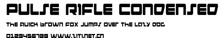 Pulse Rifle Condensed.ttf字體轉換器圖片