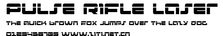 Pulse Rifle Laser.ttf字體轉換器圖片