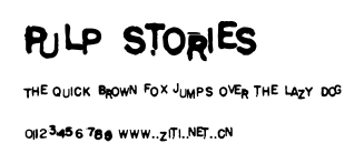 Pulp Stories.ttf字體轉換器圖片