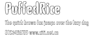 PuffedRice.ttf字體轉換器圖片