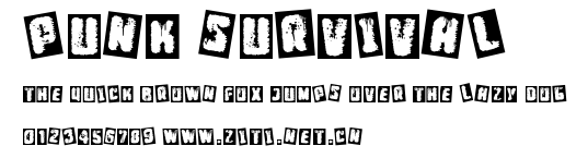 Punk Survival.ttf字體轉換器圖片