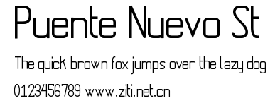 Puente Nuevo St.ttf字體轉換器圖片