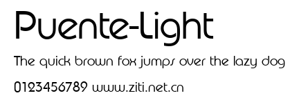 Puente-Light.ttf字體轉換器圖片