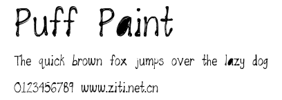 Puff Paint.ttf字體轉換器圖片