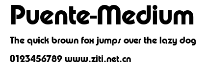 Puente-Medium.ttf字體轉換器圖片