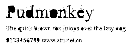 Pudmonkey.ttf字體轉換器圖片