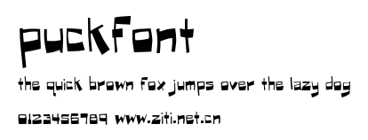 Puckfont.ttf字體轉換器圖片