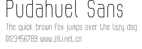 Pudahuel Sans.ttf字體轉換器圖片