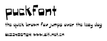 Puckfont.ttf字體轉換器圖片