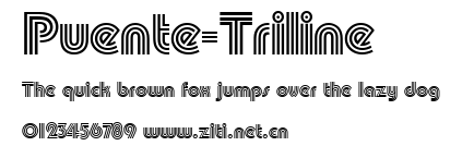 Puente-Triline.ttf字體轉換器圖片