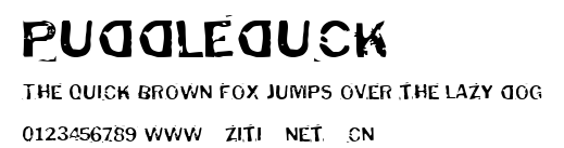 Puddleduck.ttf字體轉換器圖片