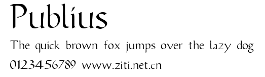 Publius.ttf字體轉換器圖片