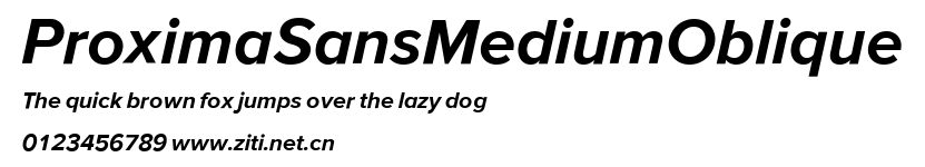 ProximaSansMediumOblique.ttf字體轉換器圖片