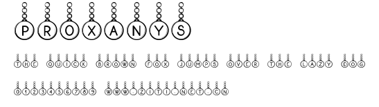 Proxanys.ttf字體轉換器圖片