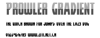 Prowler Gradient.ttf字體轉換器圖片