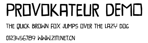 Provokateur DEMO.otf字體轉換器圖片