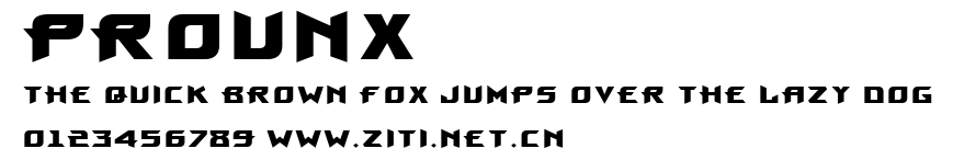 ProunX.ttf字體轉換器圖片