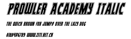 Prowler Academy Italic.ttf字體轉換器圖片