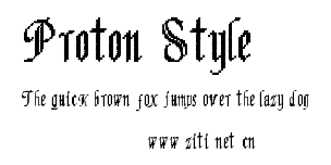 Proton Style.ttf字體轉換器圖片