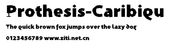 Prothesis-Caribiqu.ttf字體轉換器圖片