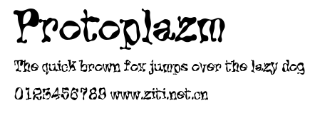 Protoplazm.ttf字體轉換器圖片